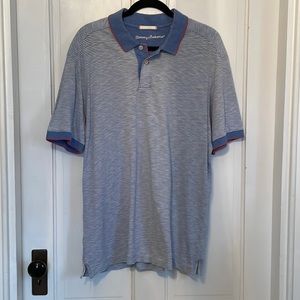 Tommy Bahama Polo Mens Striped Large